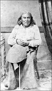 The only known photograph of Chief Seattle, taken in the 1860s